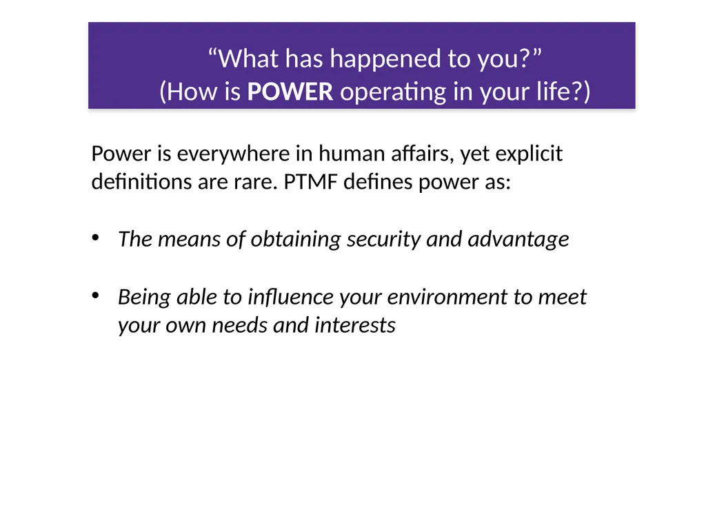 The Power Threat Meaning Framework #PTMFramework - slide 20 of 76