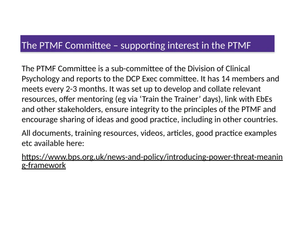 The Power Threat Meaning Framework #PTMFramework - slide 61 of 76