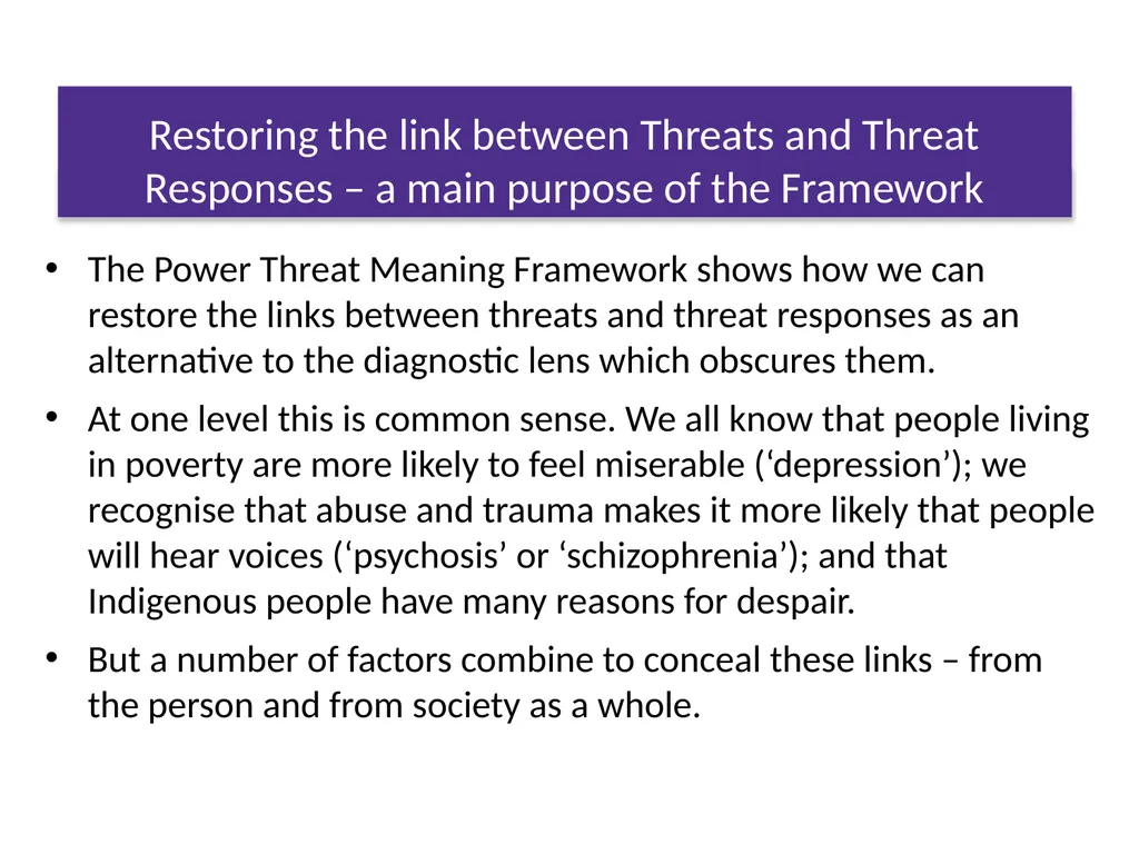 The Power Threat Meaning Framework #PTMFramework - slide 38 of 76