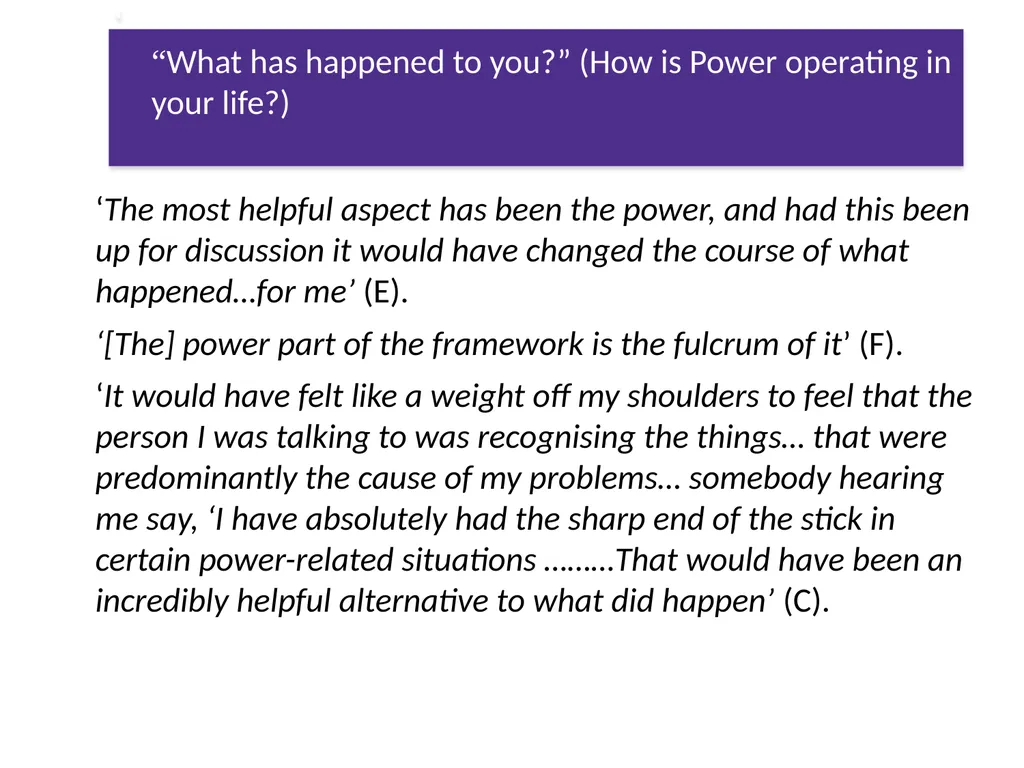 The Power Threat Meaning Framework #PTMFramework - slide 69 of 76