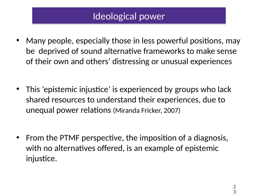 The Power Threat Meaning Framework #PTMFramework - slide 23 of 76