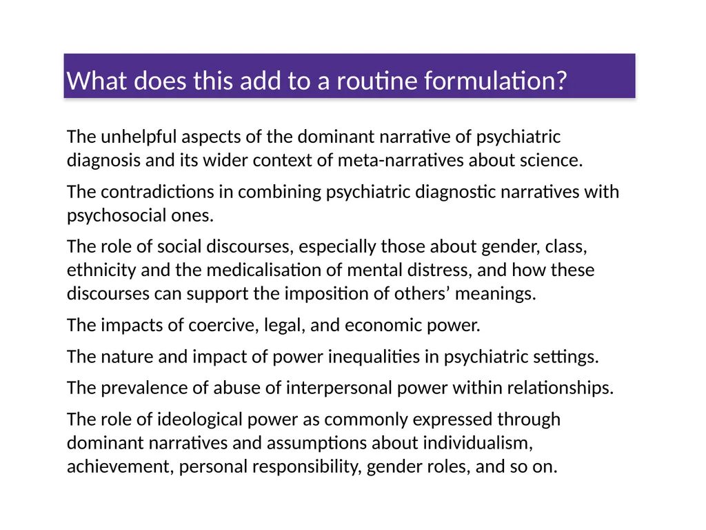 The Power Threat Meaning Framework #PTMFramework - slide 62 of 76