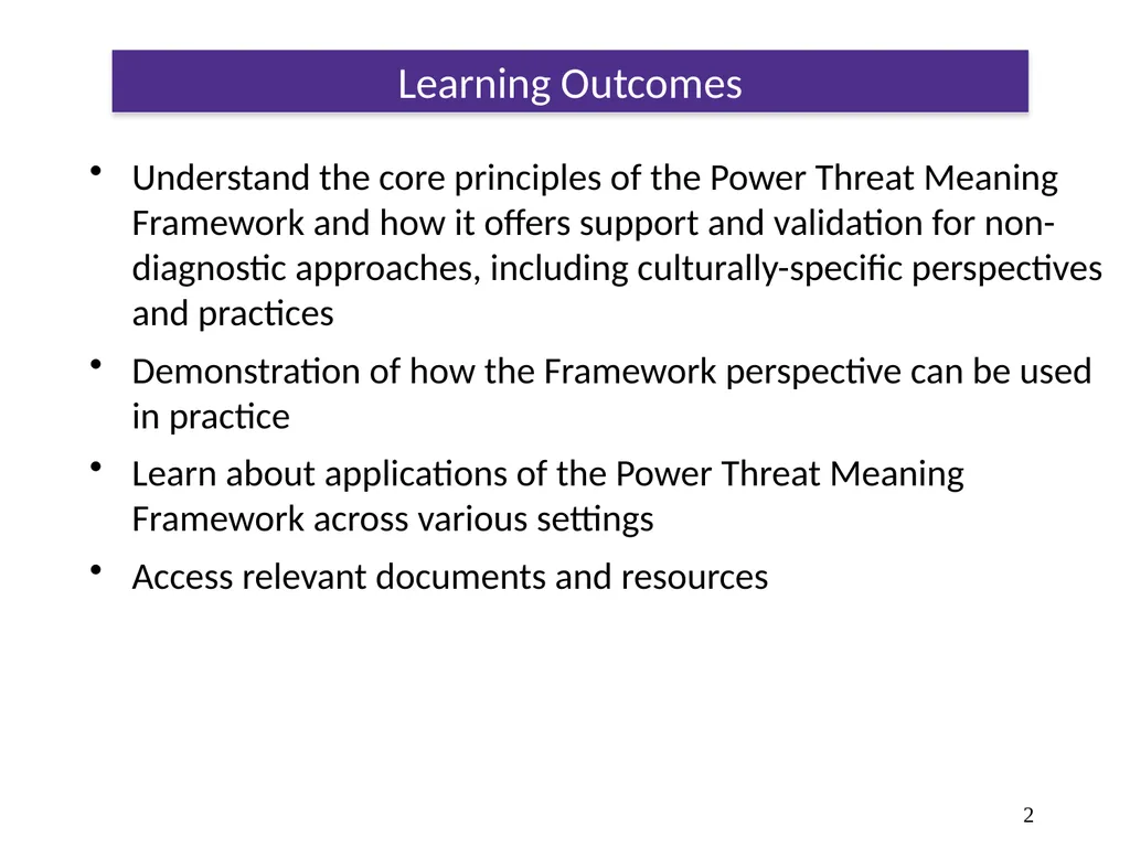The Power Threat Meaning Framework #PTMFramework - slide 2 of 76