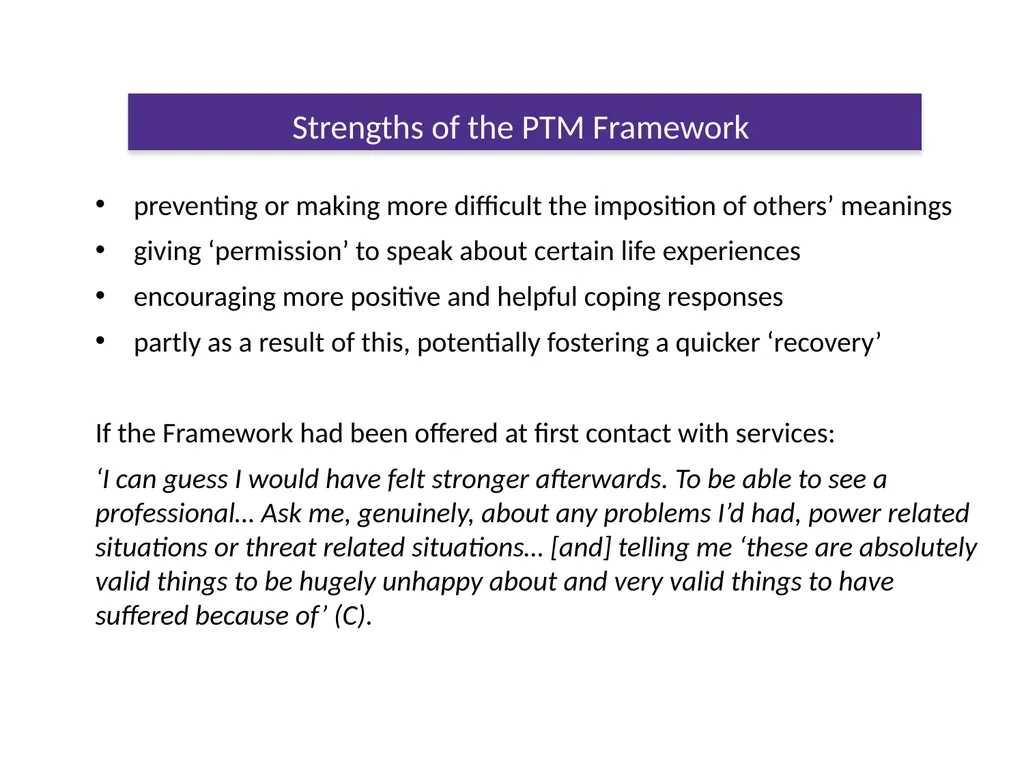 The Power Threat Meaning Framework #PTMFramework - slide 75 of 76
