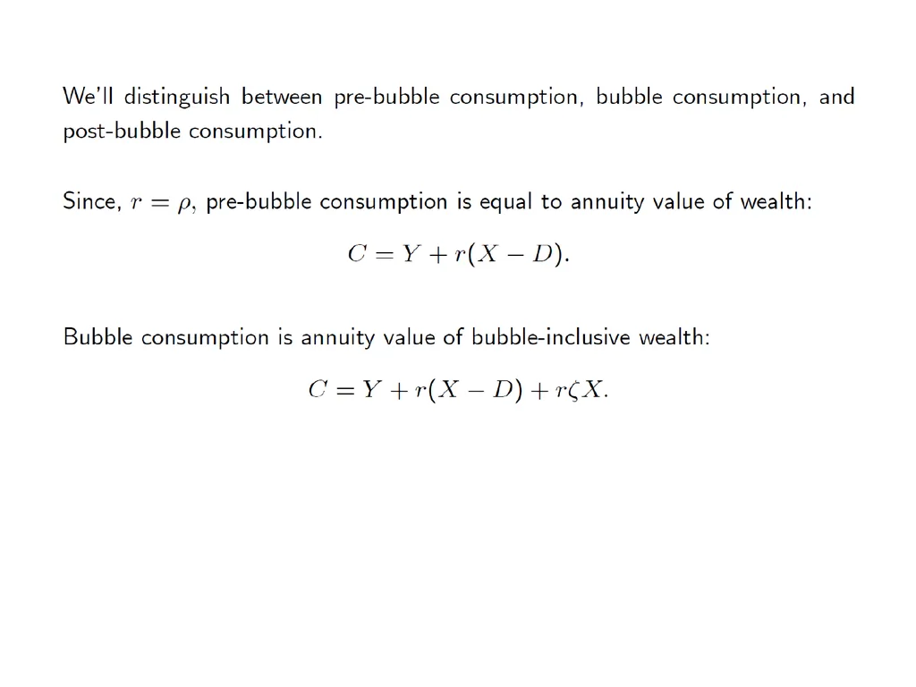 Bubble Economics David Laibson Econometric Society - slide 49 of 67