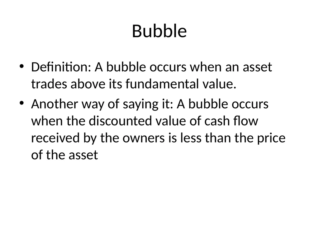 Bubble Economics David Laibson Econometric Society - slide 4 of 67