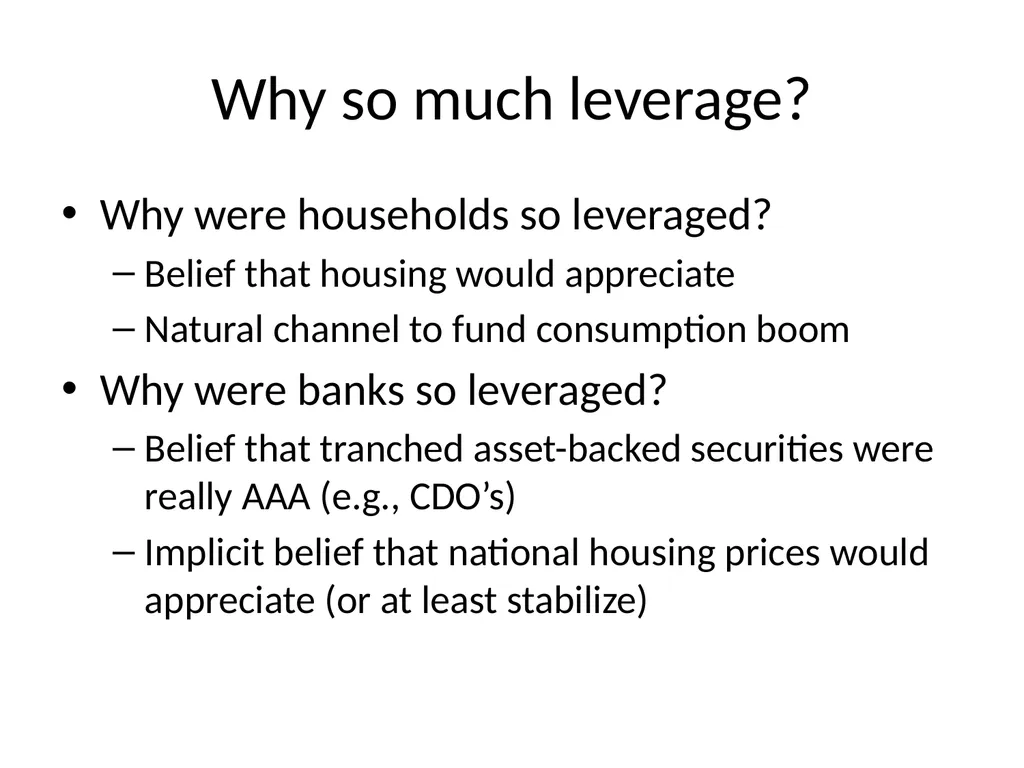 Bubble Economics David Laibson Econometric Society - slide 44 of 67