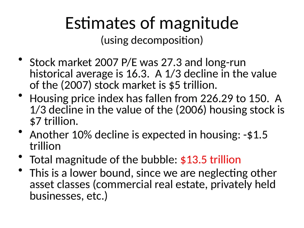 Bubble Economics David Laibson Econometric Society - slide 24 of 67