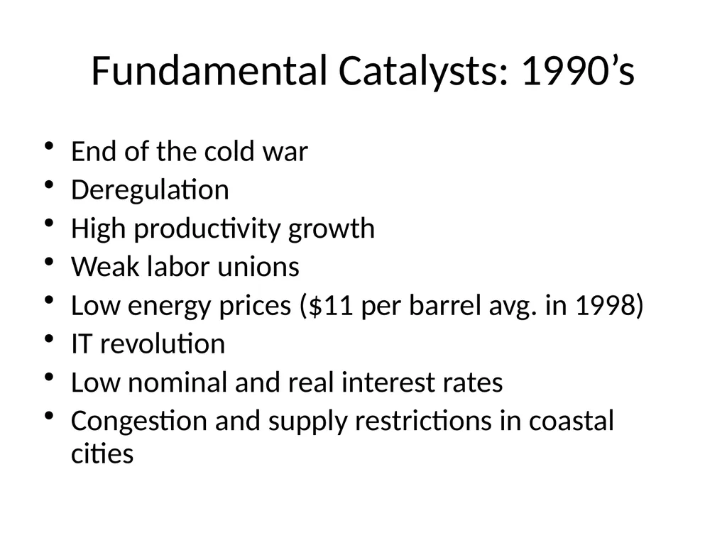 Bubble Economics David Laibson Econometric Society - slide 9 of 67
