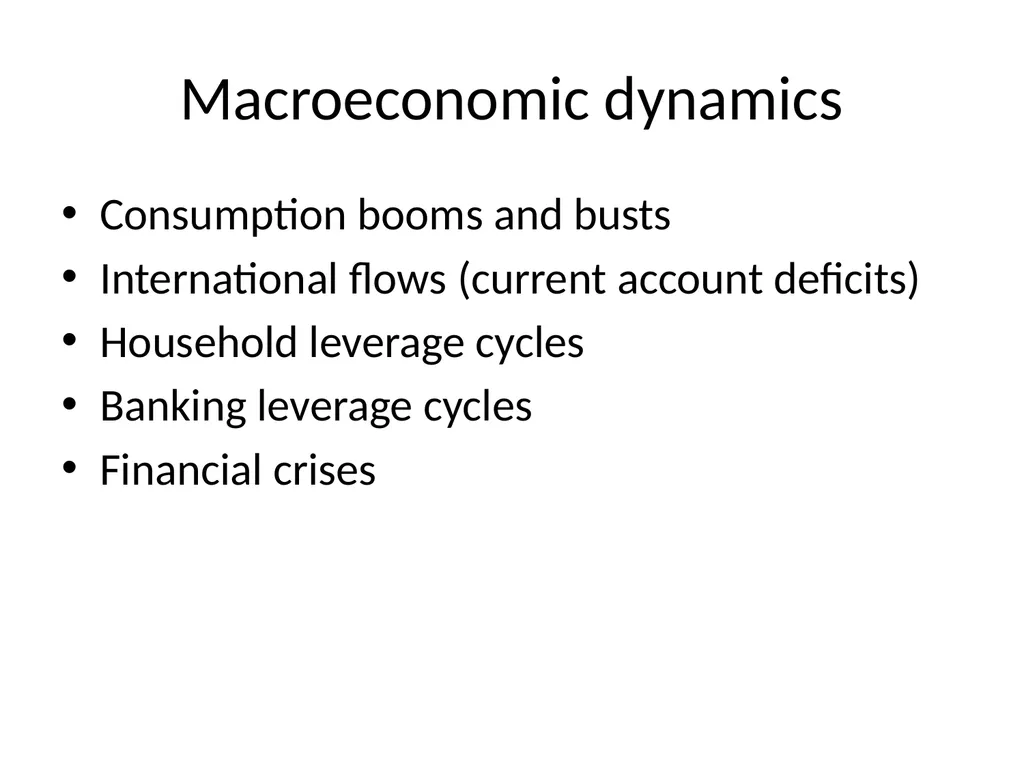 Bubble Economics David Laibson Econometric Society - slide 6 of 67