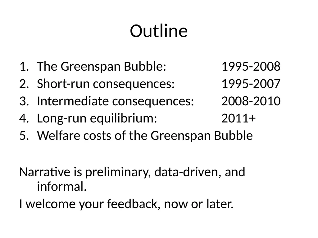 Bubble Economics David Laibson Econometric Society - slide 7 of 67
