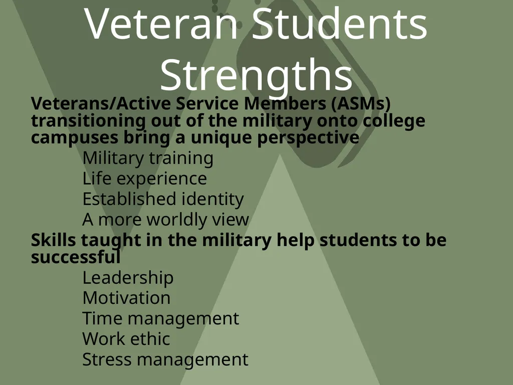 Shepherd University Green Zone Training OBJECTIVE - slide 9 of 34