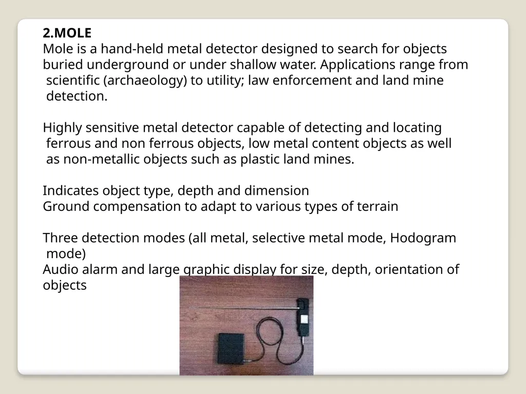 Introduction and detection of explosive compounds - slide 33 of 65
