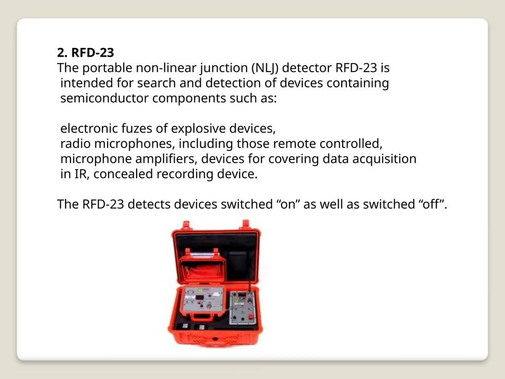 Introduction and detection of explosive compounds - slide 30 of 65
