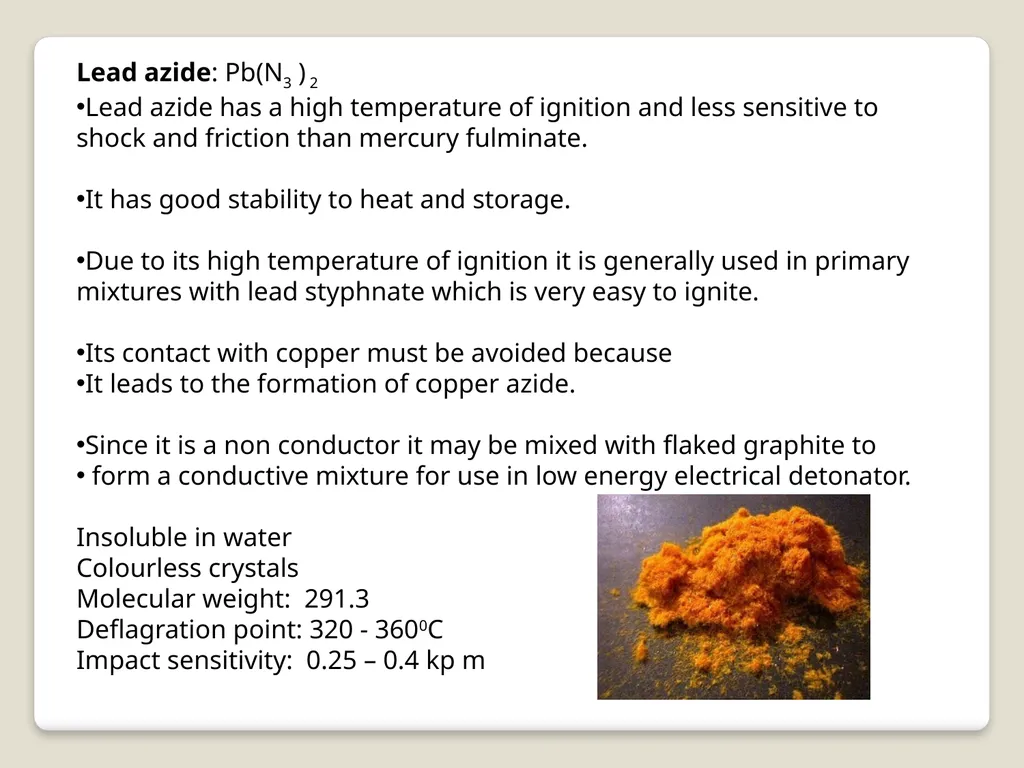 Introduction and detection of explosive compounds - slide 14 of 65