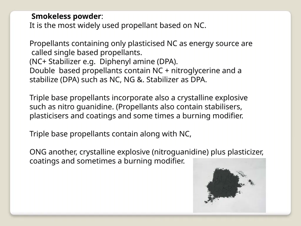Introduction and detection of explosive compounds - slide 12 of 65