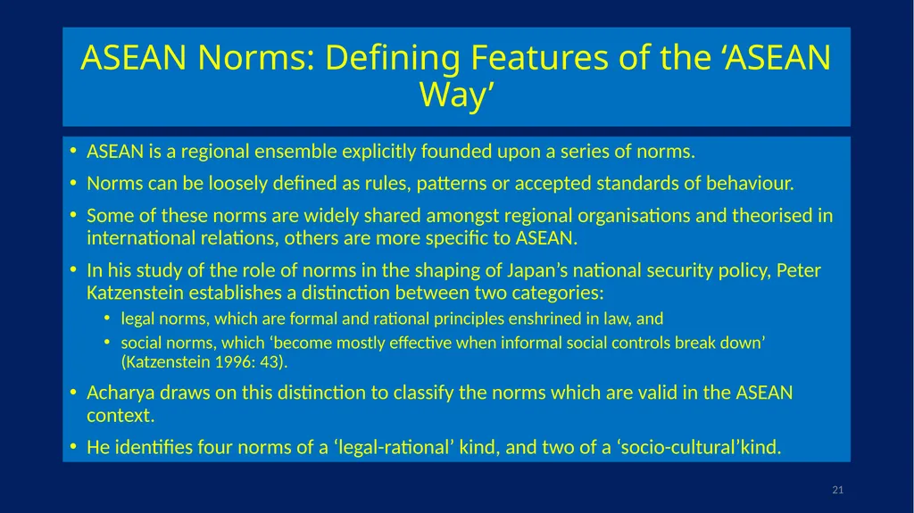 EU-ASEAN relations, human rights institutions, and - slide 21 of 56