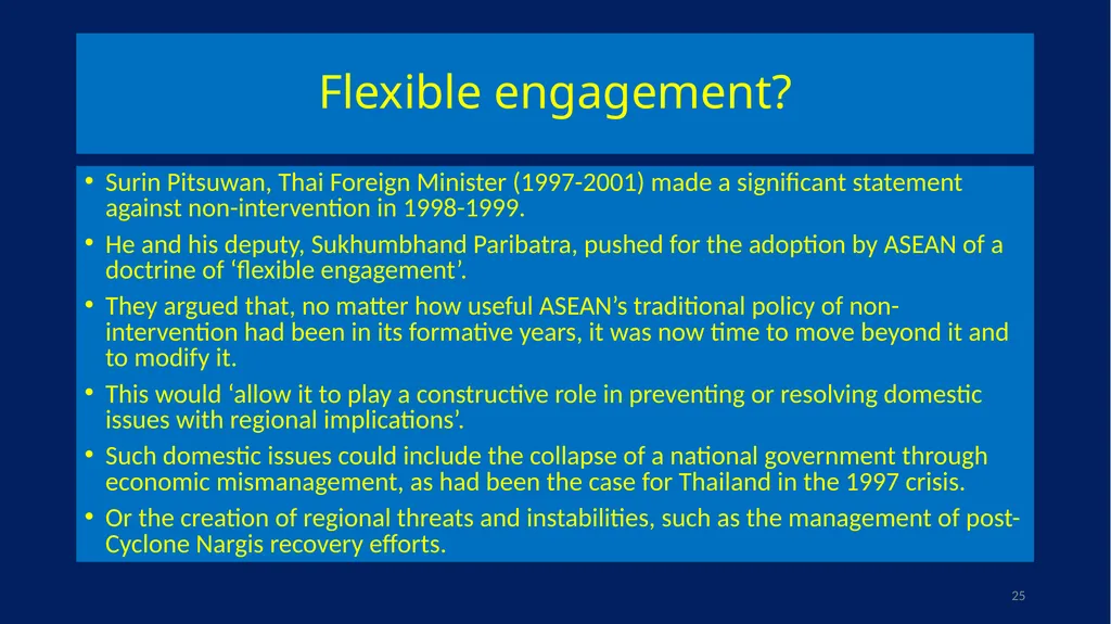 EU-ASEAN relations, human rights institutions, and - slide 25 of 56