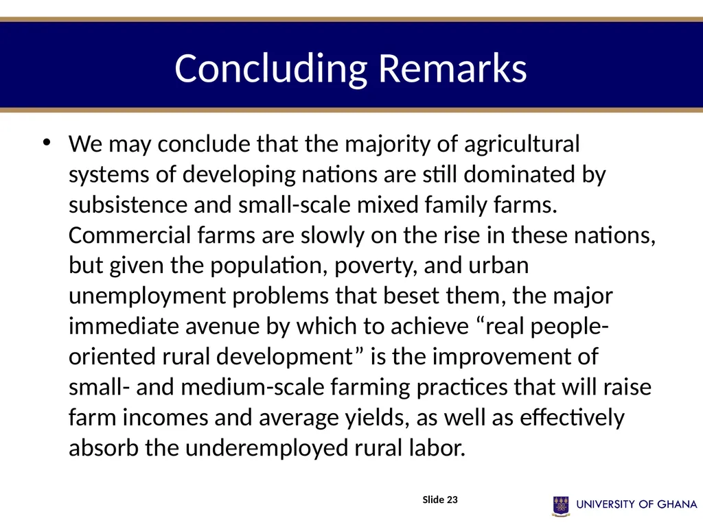POLI 211 Introduction to Development Studies - slide 23 of 25