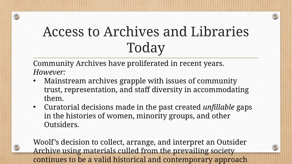 “Some Methodical Person”: Querying Virginia - slide 26 of 51