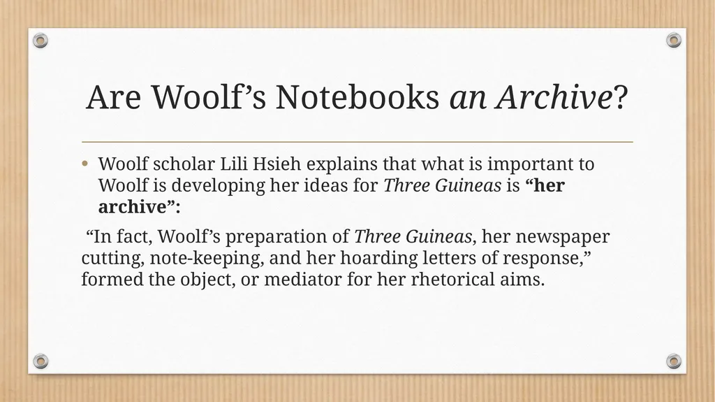 “Some Methodical Person”: Querying Virginia - slide 17 of 51