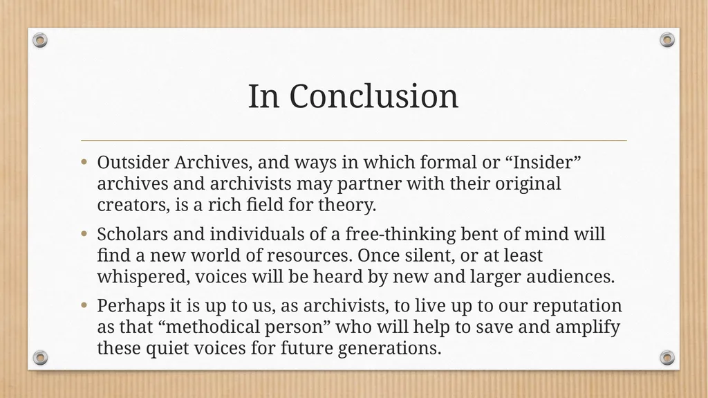 “Some Methodical Person”: Querying Virginia - slide 42 of 51