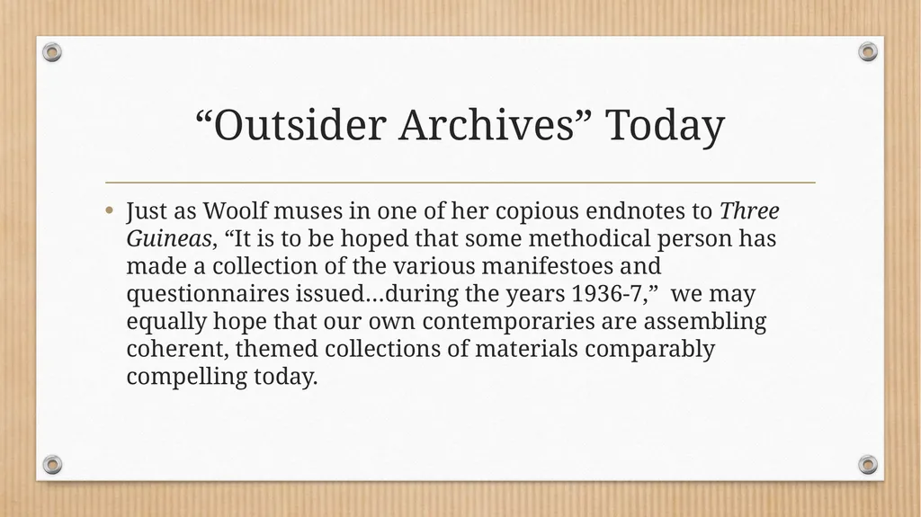 “Some Methodical Person”: Querying Virginia - slide 19 of 51