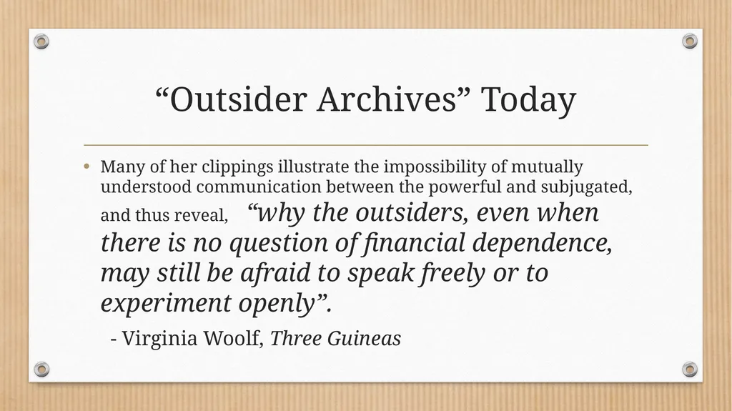 “Some Methodical Person”: Querying Virginia - slide 20 of 51