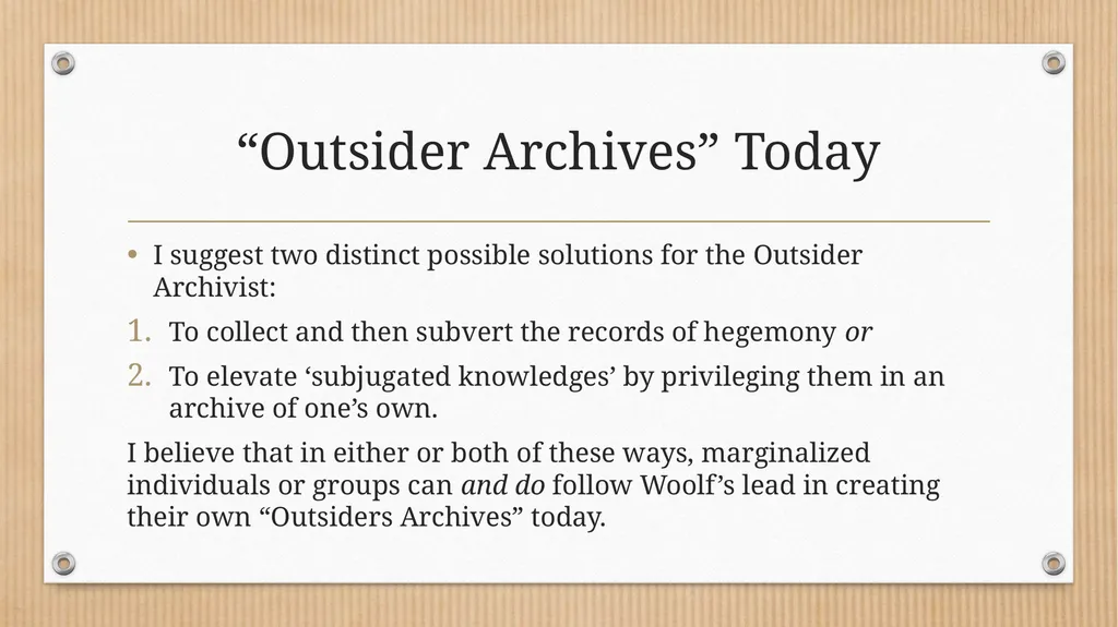 “Some Methodical Person”: Querying Virginia - slide 22 of 51