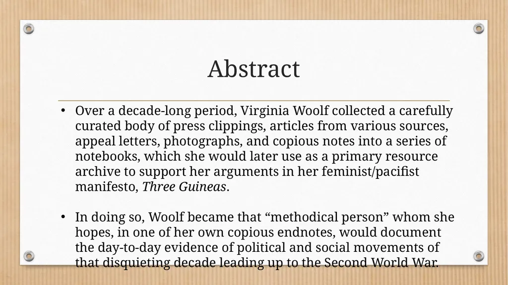 “Some Methodical Person”: Querying Virginia - slide 2 of 51