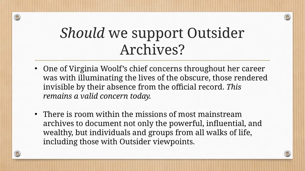 “Some Methodical Person”: Querying Virginia - slide 39 of 51