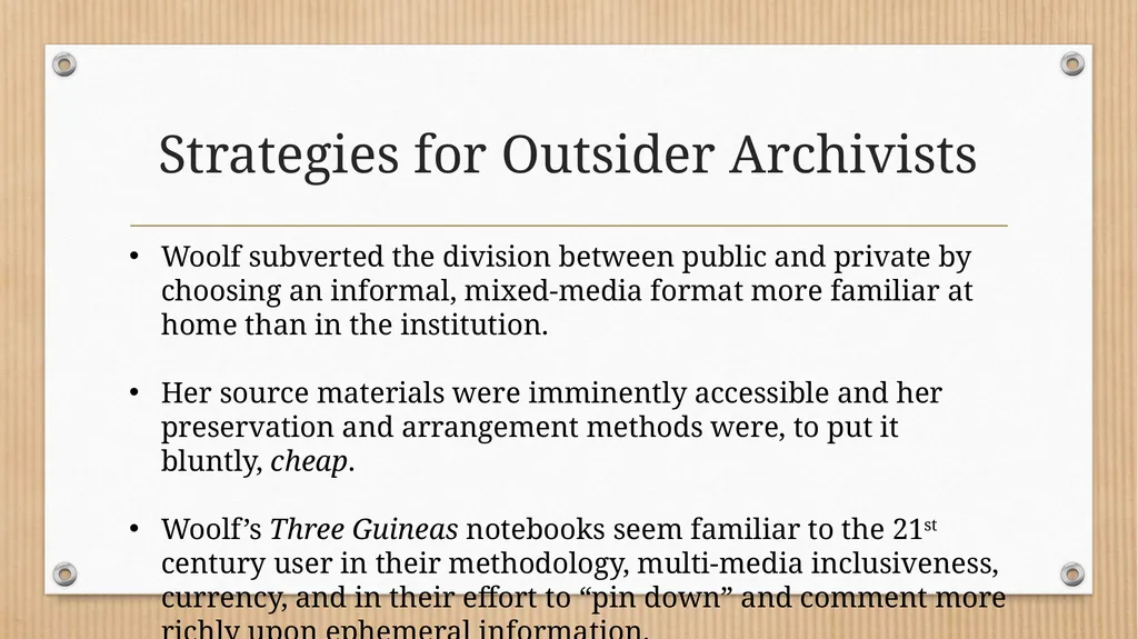 “Some Methodical Person”: Querying Virginia - slide 35 of 51