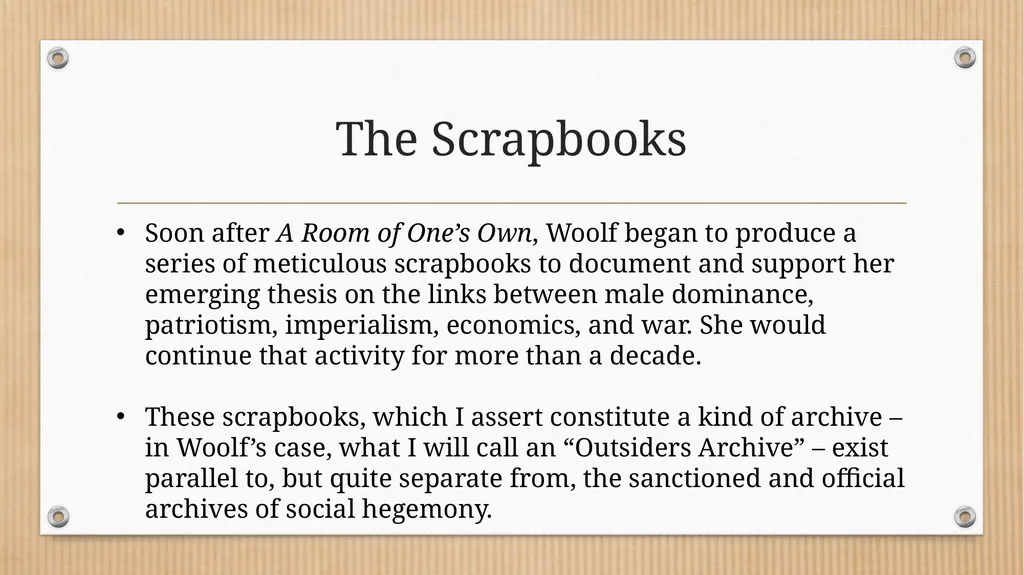 “Some Methodical Person”: Querying Virginia - slide 8 of 51
