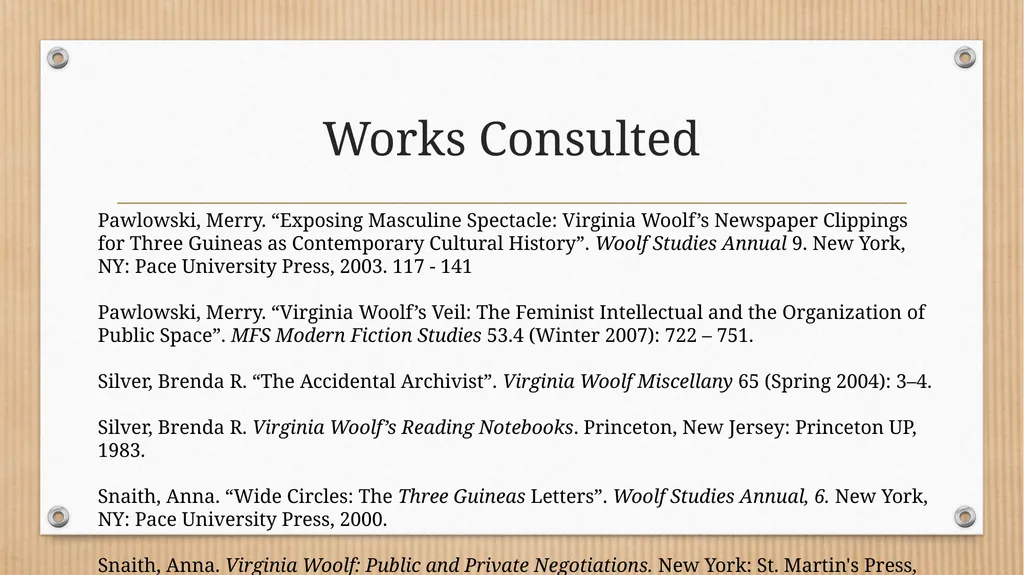 “Some Methodical Person”: Querying Virginia - slide 48 of 51