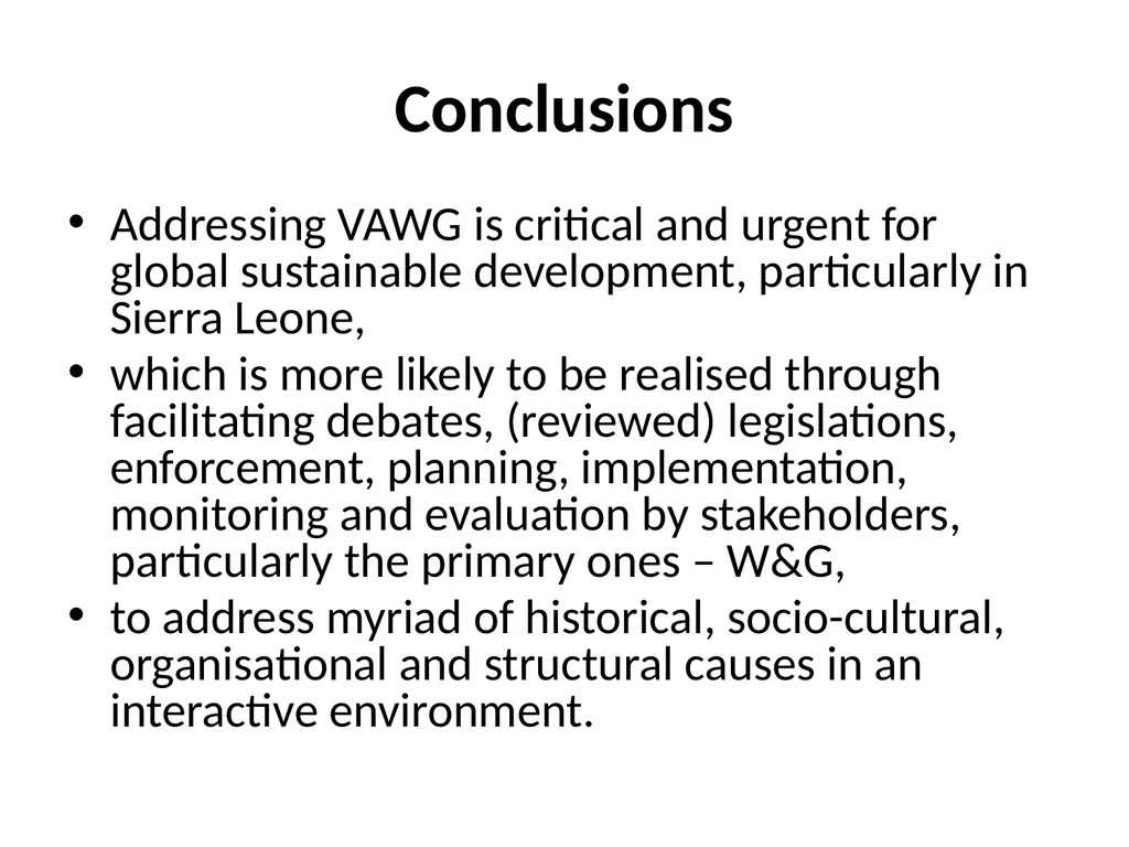 INTER-PARLIAMENTRY UNION WORKSHOP IN SIERRA LEONE - slide 26 of 27