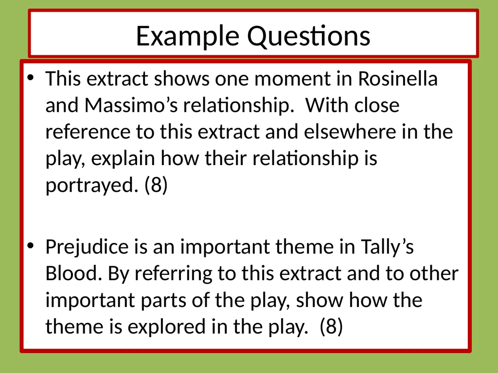 Drama Today we will be learning about: The - slide 90 of 94