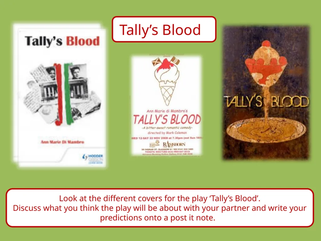 Drama Today we will be learning about: The - slide 6 of 94