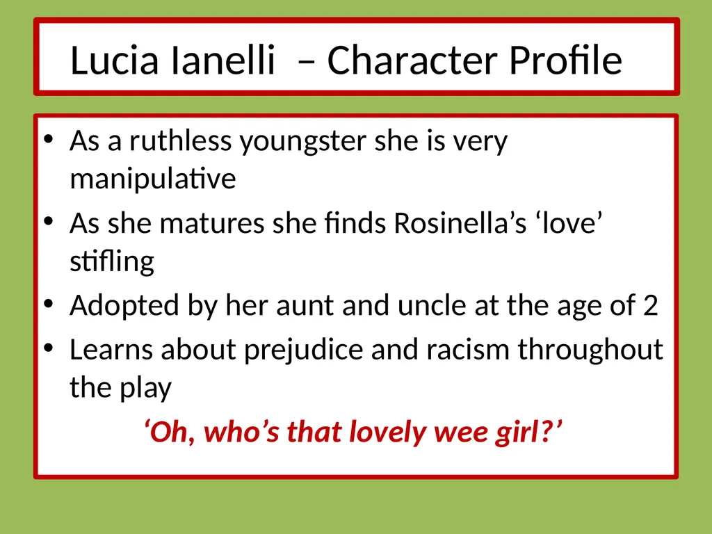 Drama Today we will be learning about: The - slide 67 of 94