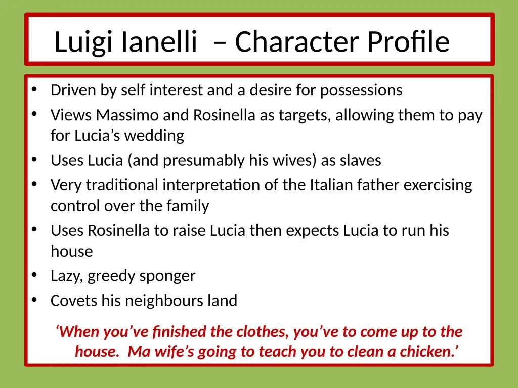 Drama Today we will be learning about: The - slide 66 of 94