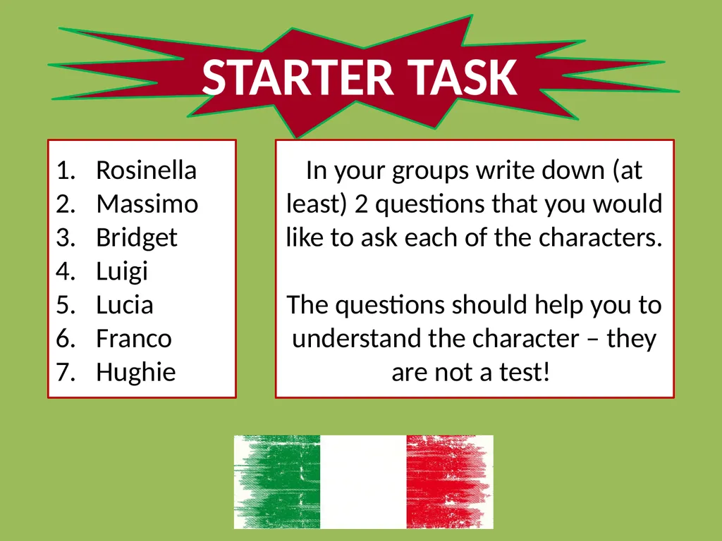 Drama Today we will be learning about: The - slide 60 of 94