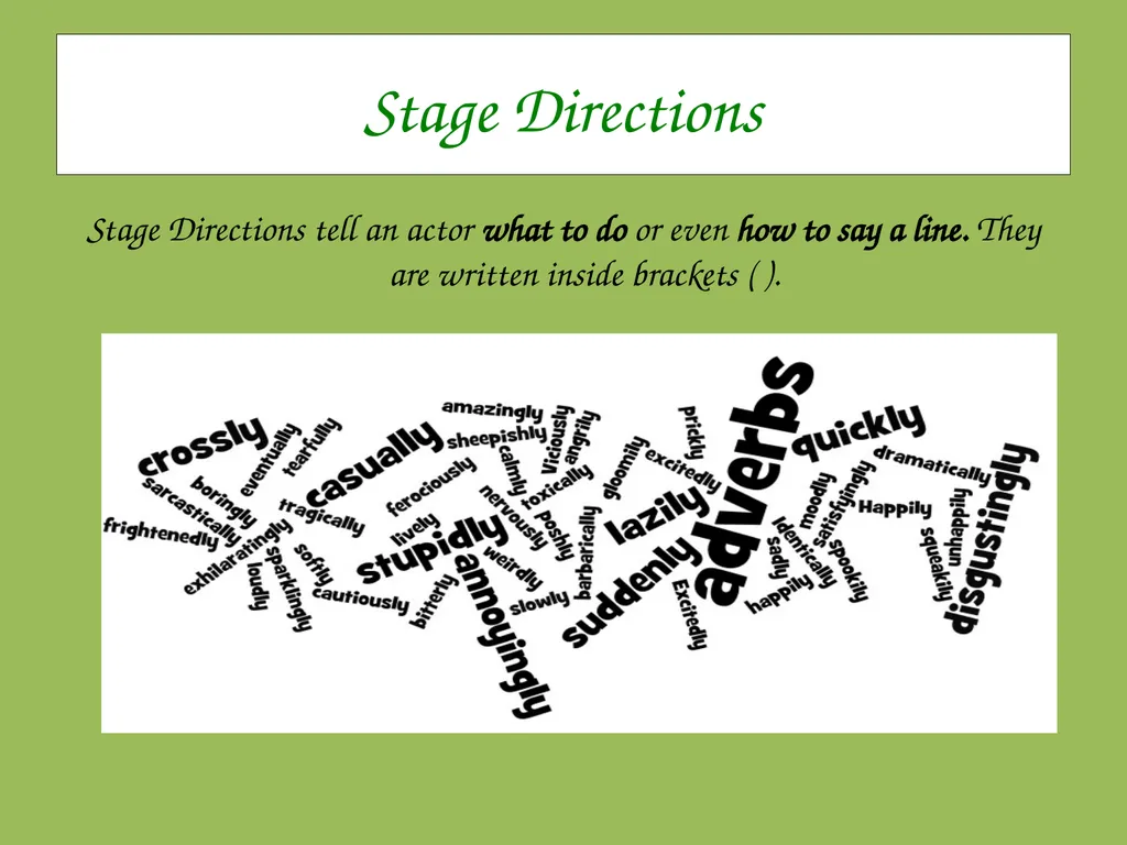Drama Today we will be learning about: The - slide 4 of 94