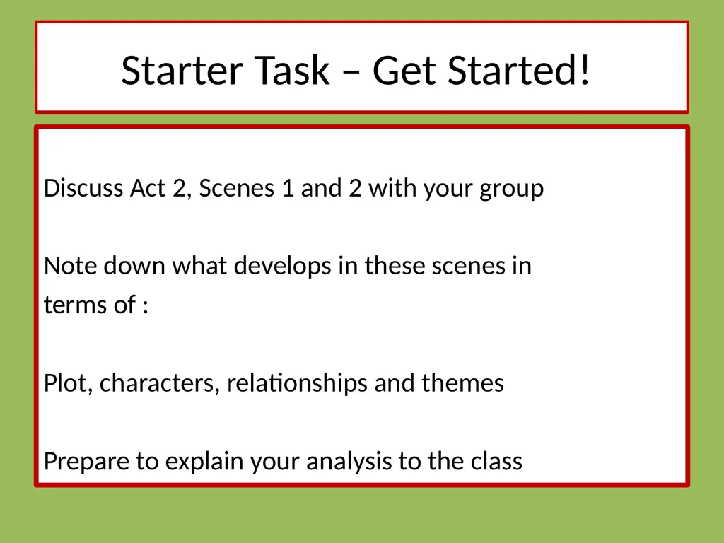 Drama Today we will be learning about: The - slide 50 of 94