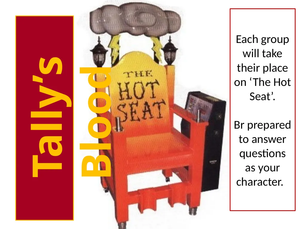 Drama Today we will be learning about: The - slide 65 of 94