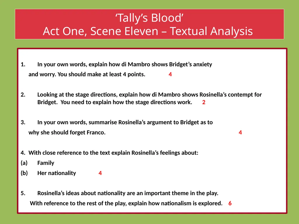 Drama Today we will be learning about: The - slide 34 of 94
