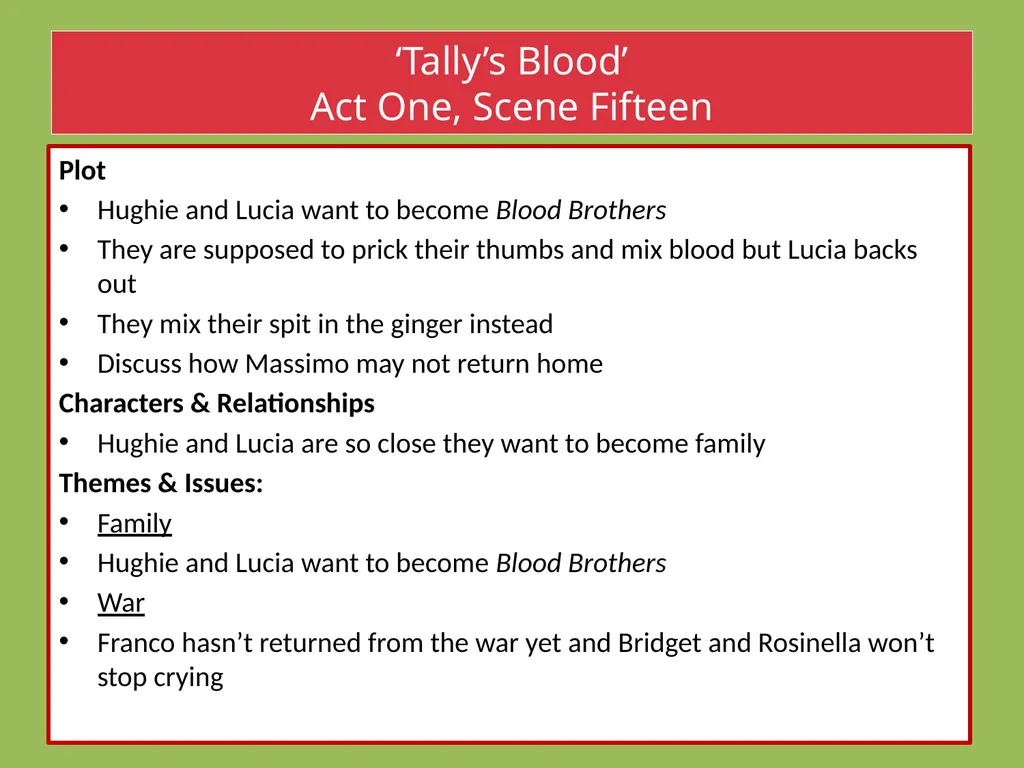 Drama Today we will be learning about: The - slide 44 of 94