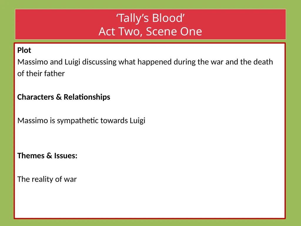 Drama Today we will be learning about: The - slide 51 of 94