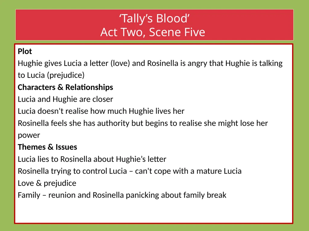 Drama Today we will be learning about: The - slide 55 of 94