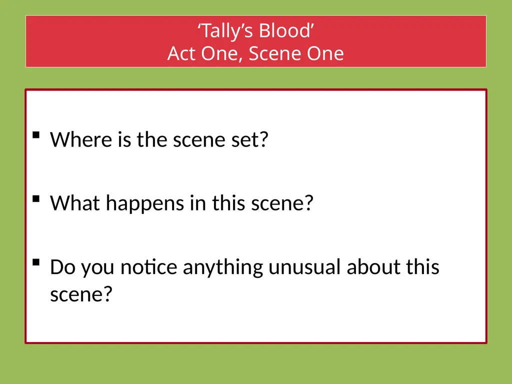 Drama Today we will be learning about: The - slide 14 of 94