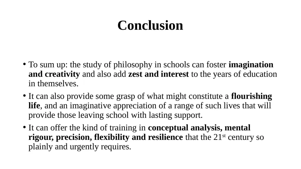 The Case for Philosophy in Schools APT Inaugural - slide 22 of 24