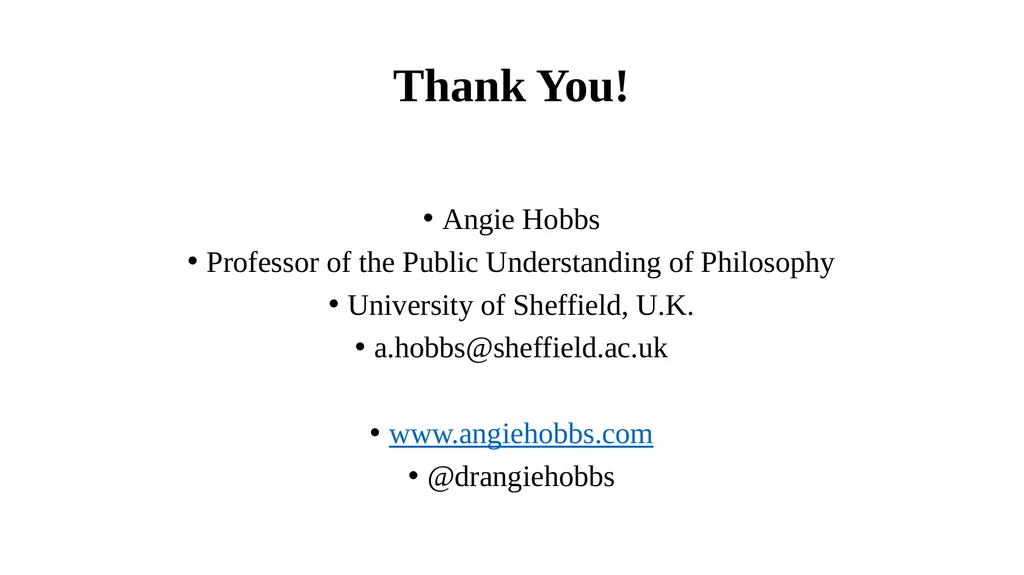 The Case for Philosophy in Schools APT Inaugural - slide 24 of 24